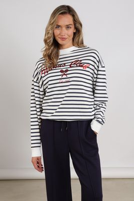 Nukus Paige Sweater Stripe Wit
