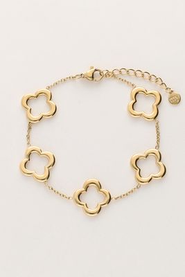 My Jewellery Bracelet 5 clovers Goud