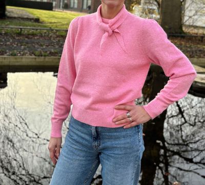 Zero trui met sjaal Roze