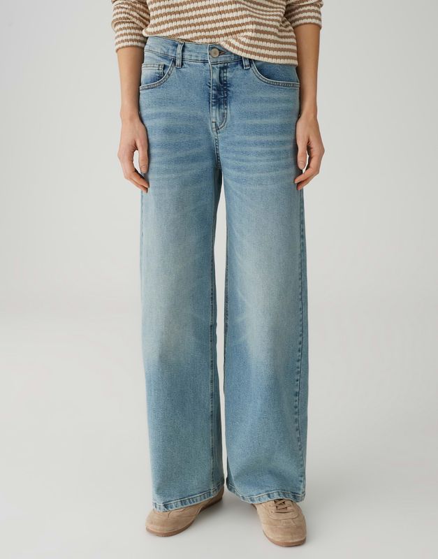 Opus Miva Palazzojeans met elastische tailleband