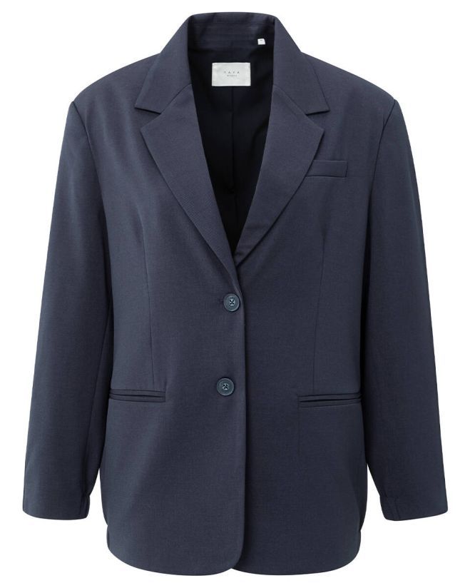Yaya Blazer met ceintuur Blauw