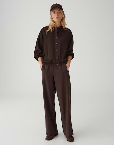 Opus blouse Fynamo Bruin