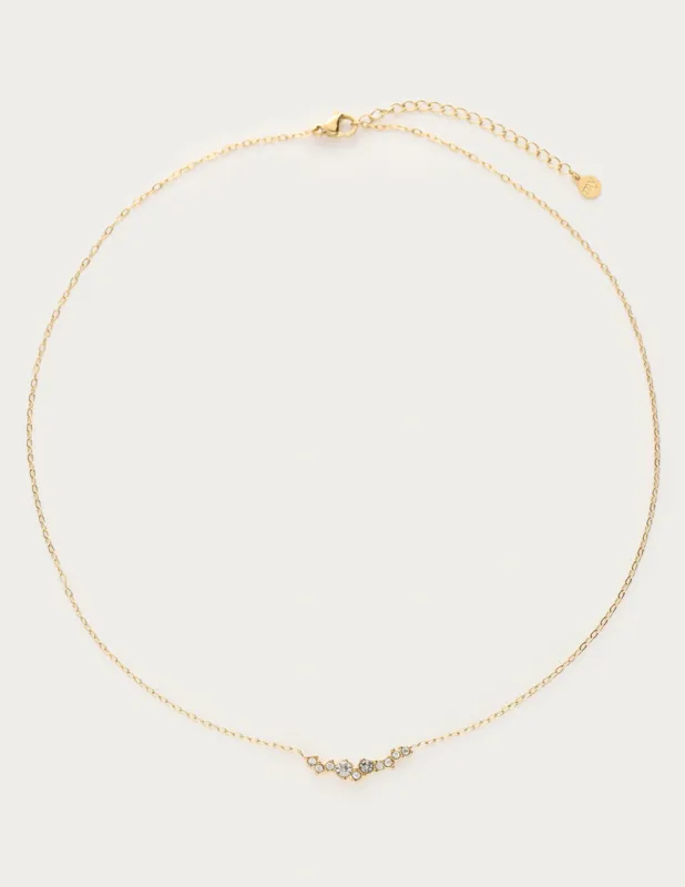 My Jewellery Necklace fine strass Goud