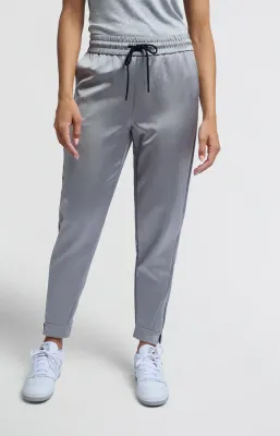YAYA Woven satin jogging trousers w