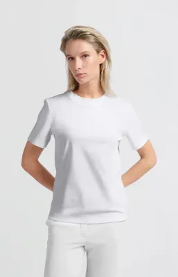 YAYA Round neck T-shirt Wit