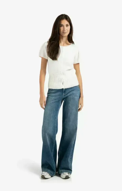 YAYA Jeans met wijde pijpen (L34) Blauw