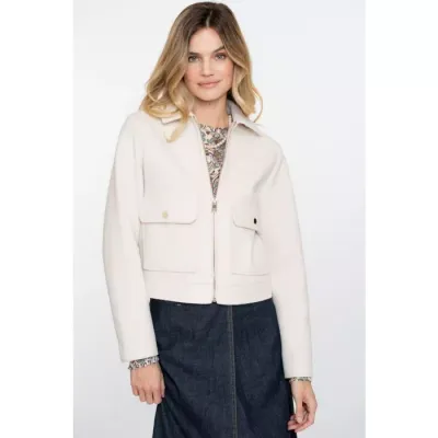 Geisha Jacket zip Ecru