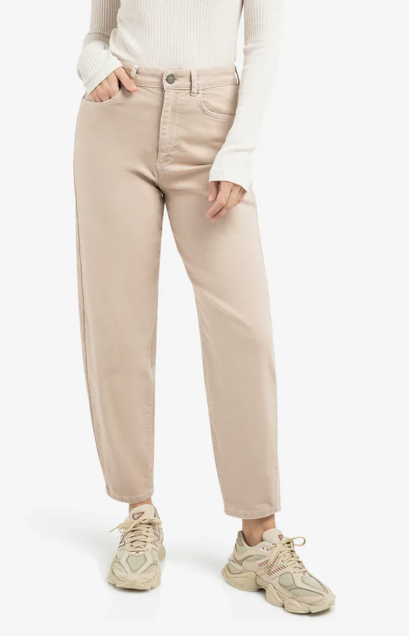 YAYA High-waist beige jeans Beige