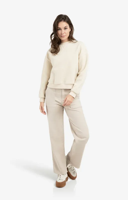 YAYA Teddy sweater Grijs