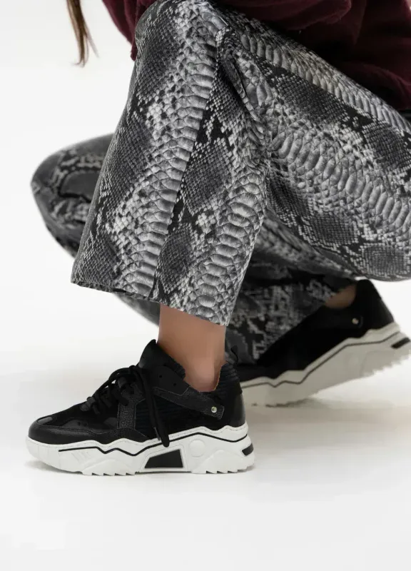 DWRS Label sneaker Zwart