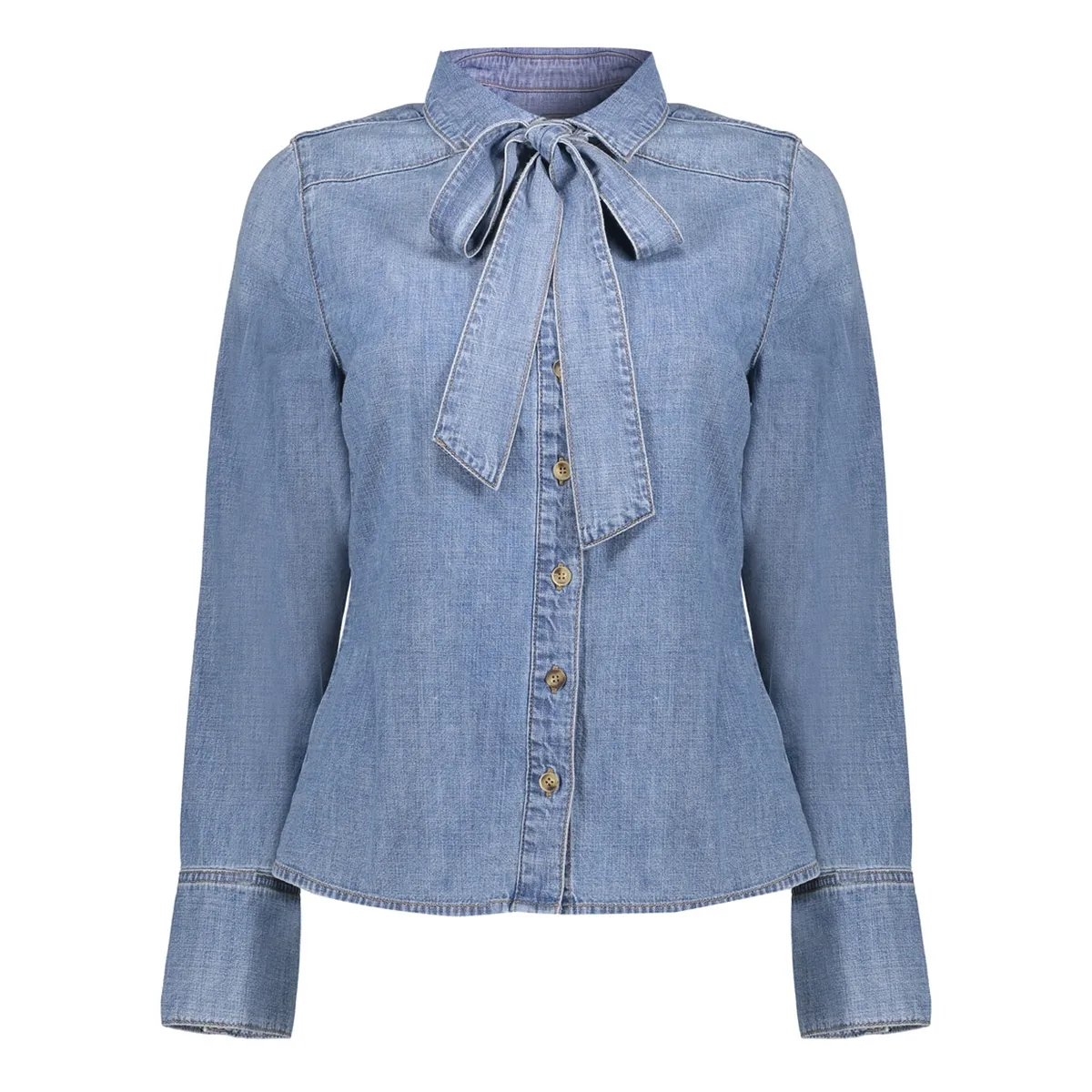 Geisha Blouse bowtie Blauw