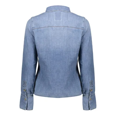 Geisha Blouse Bowtie Blauw