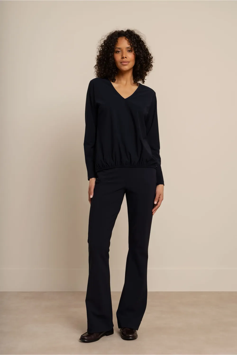Studio Anneloes Flair bonded trousers Blauw