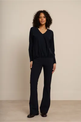 Studio Anneloes Flair bonded trousers Blauw