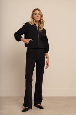 Studio Anneloes Flair bonded trousers Zwart