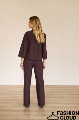 Studio Anneloes Lexie bonded trousers Bruin
