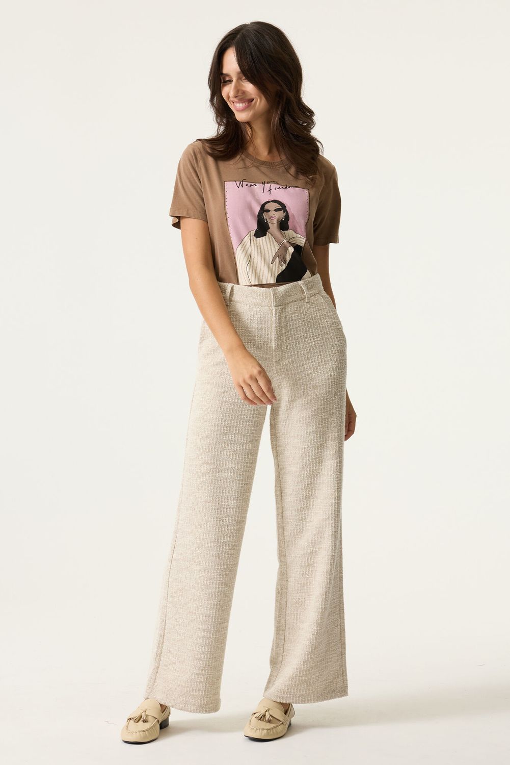 Garcia T-shirt Bruin