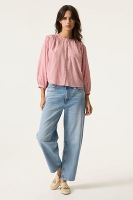 Garcia Blouse Streepjes Roze