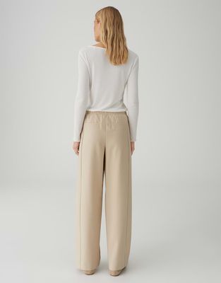 Opus Melane Flow Broek Beige