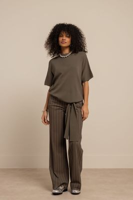 Studio Anneloes Jottie knot pullover Groen