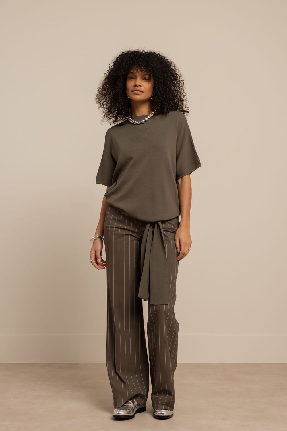 Studio Anneloes Jottie knot pullover Groen