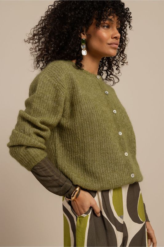Studio Anneloes Bibi spring cardigan Groen