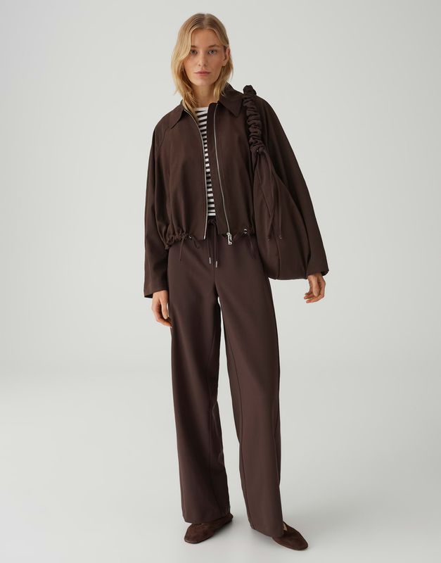 Opus Melane Flow Broek Bruin