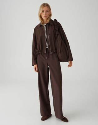 Opus Melane Flow Broek Bruin