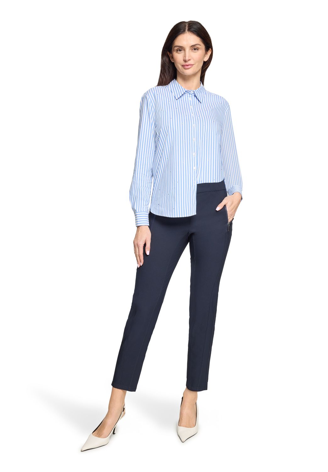 Betty Barclay Blouse Streepjes Blauw