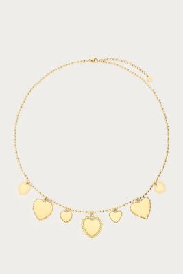 My Jewellery Necklace 7 hearts Goud
