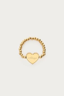 My Jewellery ring OS stretch heart always Goud