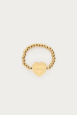 My Jewellery ring OS stretch heart together Goud