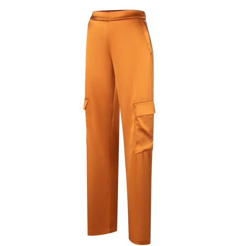 cargo broek oranje