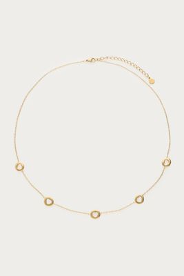 My Jewellery Necklace charms open hearts Goud