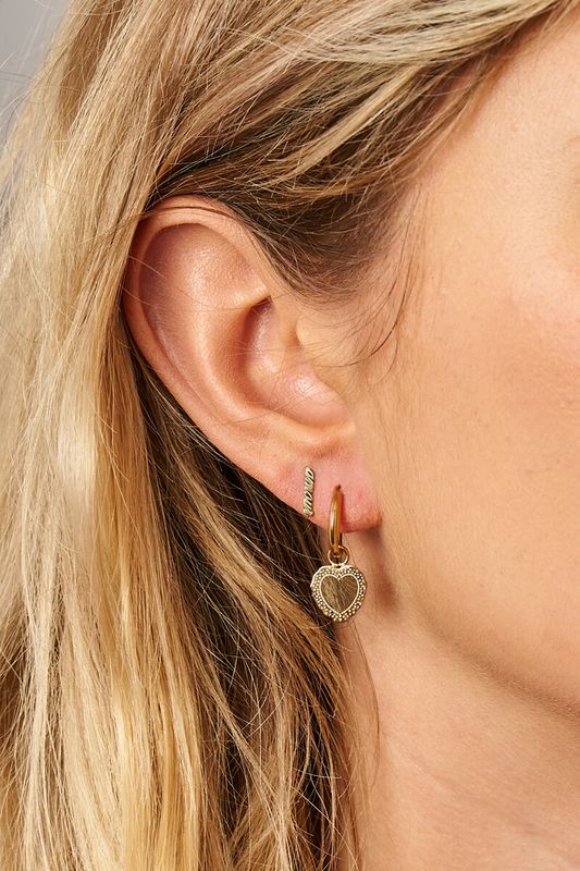 My Jewellery Earrings big heart Goud