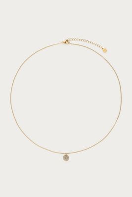 My Jewellery Necklace fine strass square Goud