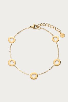My Jewellery Bracelet open hearts Goud