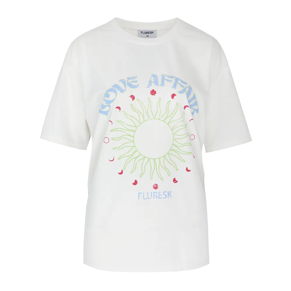 Fluresk Viola T-shirt Ecru