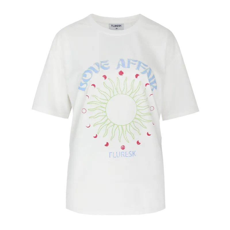 Fluresk Viola T-shirt Ecru