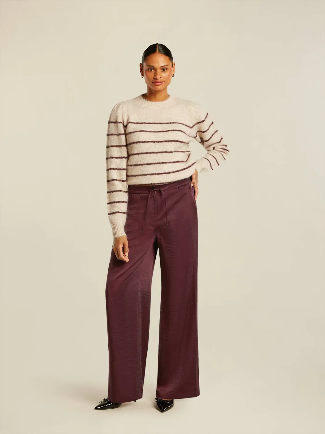 Beaumont Deezy Broek Burgundy Rood