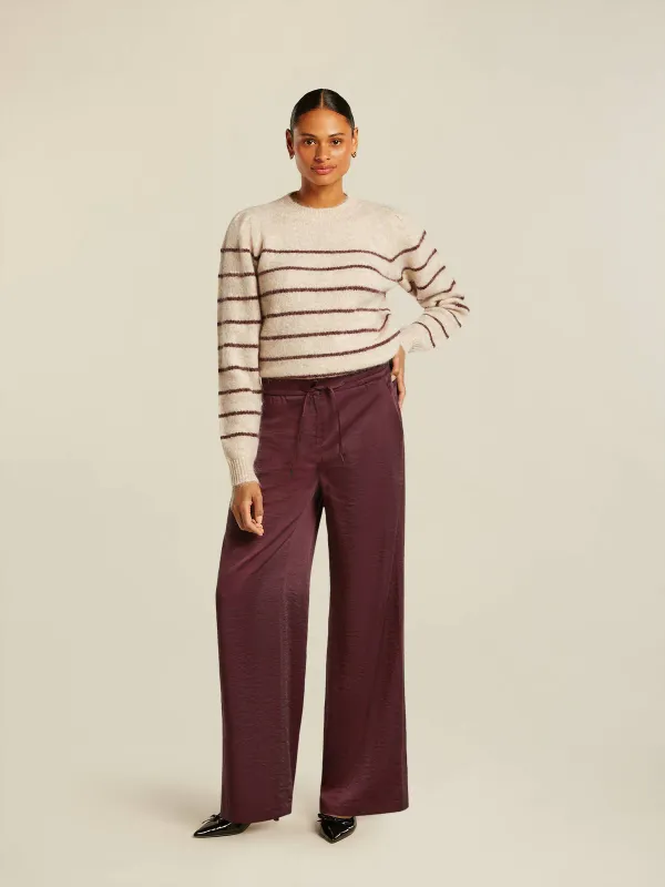 Beaumont Deezy Broek Burgundy Rood
