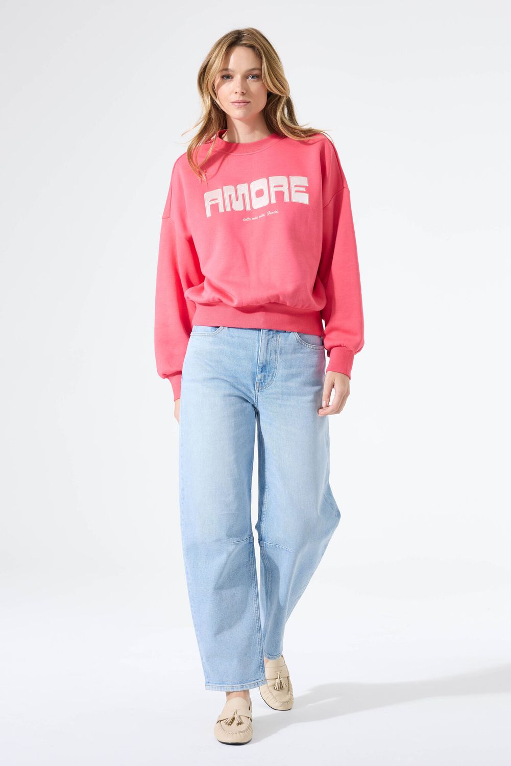 Garcia ladies sweat Roze