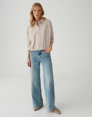 Opus Fresa blouse met streep Beige