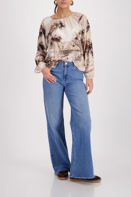 Monari Blouse Savanneprint Sand Beige