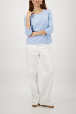 Monari Sweatshirt Licht Blauw