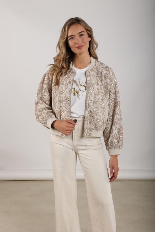 Nukus Ginny Bomber Paillet Beige