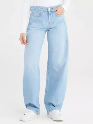 Cup Of Joe Denim mid waist balloon jeans Blauw Clara