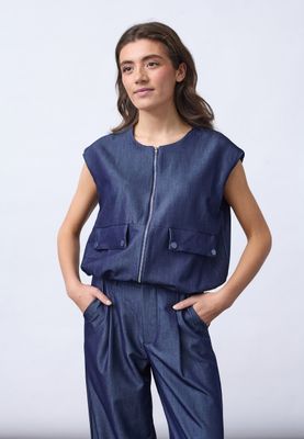 Sisters Point Gilet Garwin Denimlook