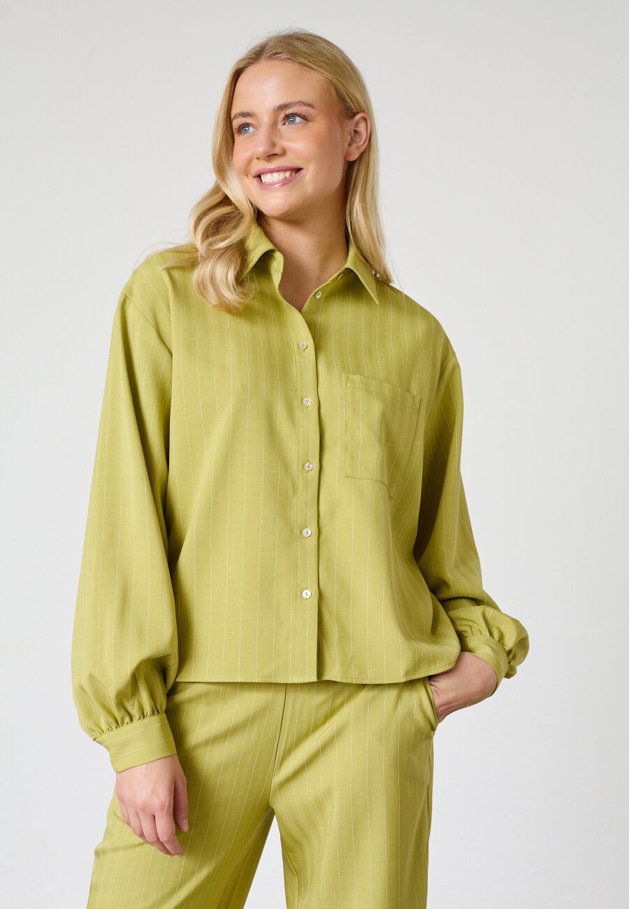 Sisters Point Verina Blouse Pinstripe