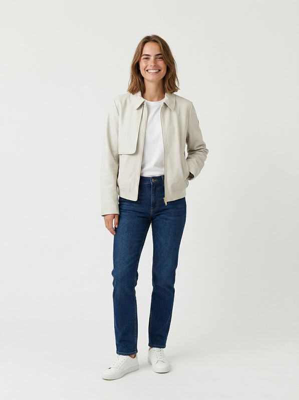 Covered Jacket Berry Beige